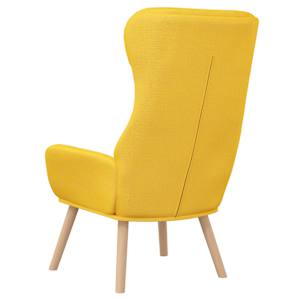 Relaxační křeslo hořčicově žluté textil - obrázek 5