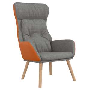 vidaXL puhketool, helehall, kangas ja PVC