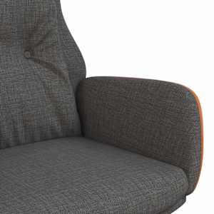 Relaxační křeslo tmavě šedé textil a PVC - obrázek 6