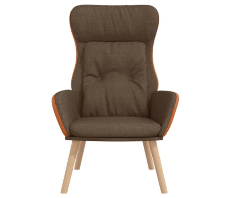 vidaXL Scaun de relaxare, maro, catifea și PVC