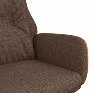 Relaxační křeslo hnědé textil a PVC - obrázek 6