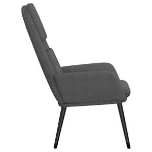 Relaxační křeslo světle šedé textil - obrázek 4