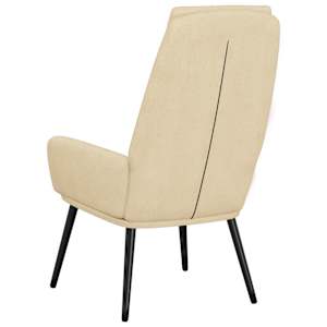 Relaxační židle krémová textil - obrázek 5