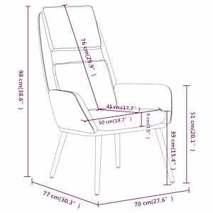 Relaxační židle krémová textil - obrázek 8