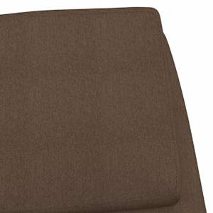 Relaxační křeslo hnědé textil - obrázek 6