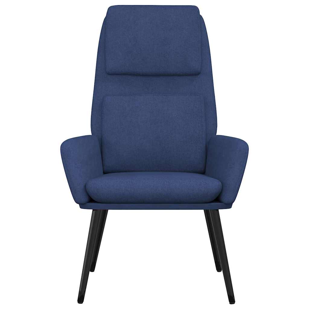 vidaXL Relaxstoel stof blauw, foto 2