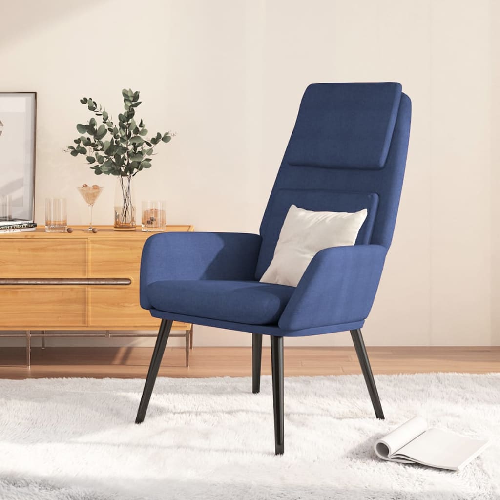 vida XL Relaxsessel Blau Stoff