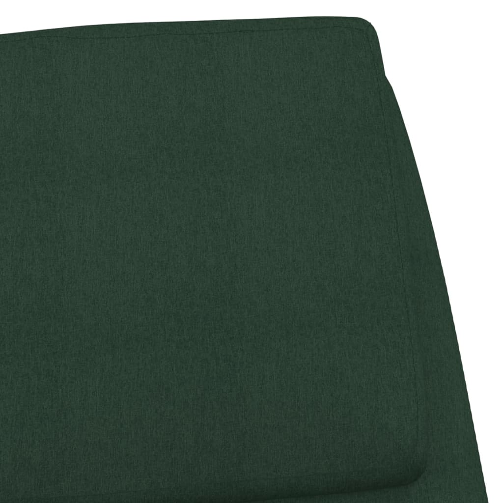 Scaun de relaxare, verde închis, material textil