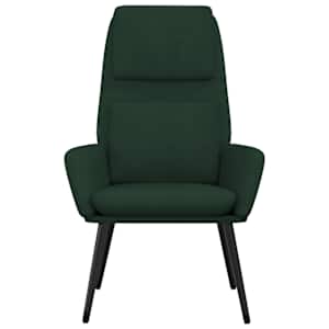 Relaxační křeslo tmavě zelené textil - obrázek 3