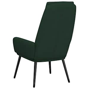 Relaxační křeslo tmavě zelené textil - obrázek 5