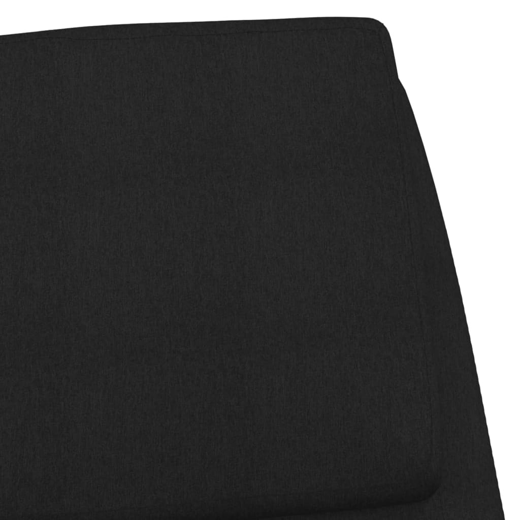 Scaun de relaxare, negru, material textil