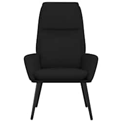 vidaXL Chaise de relaxation Noir Tissu