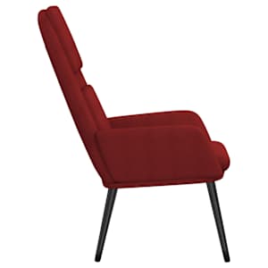 Relaxační křeslo vínové textil - obrázek 4