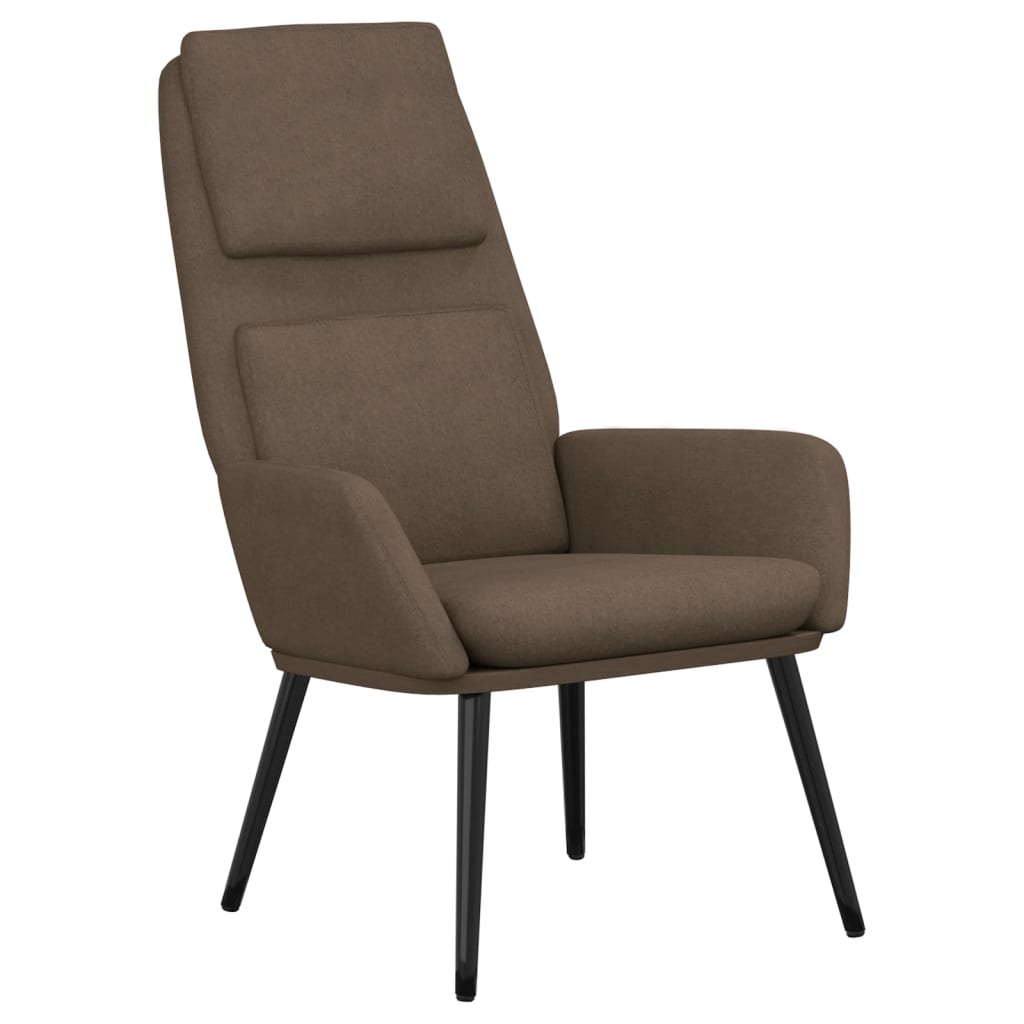 vidaXL Relaxační židle taupe textil