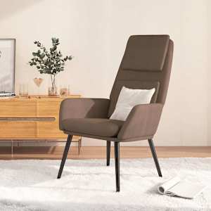 Relaxační židle taupe textil - obrázek 1