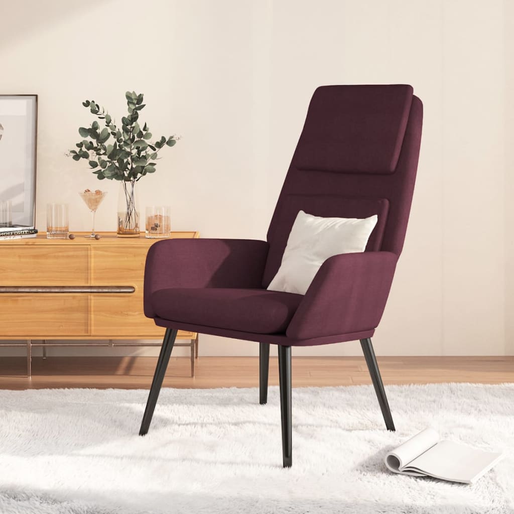 vida XL Relaxsessel Lila Stoff
