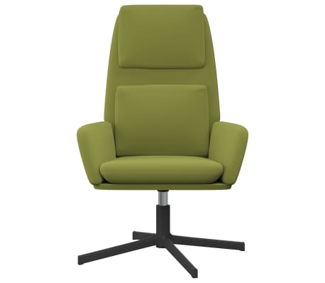 vidaXL Chaise de relaxation Vert clair Velours