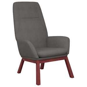 Relaxační křeslo světle šedé textil - obrázek 2