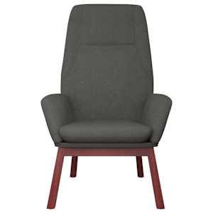 Relaxační židle tmavě šedá textil - obrázek 3
