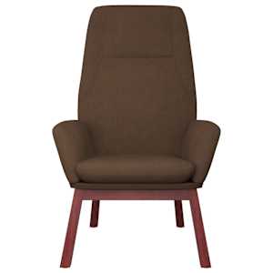 Relaxační křeslo hnědé textil - obrázek 3