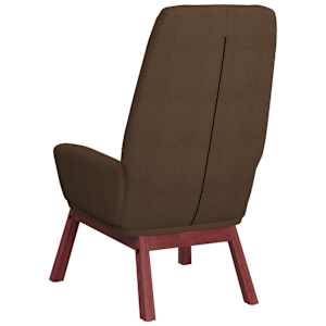Relaxační křeslo hnědé textil - obrázek 5