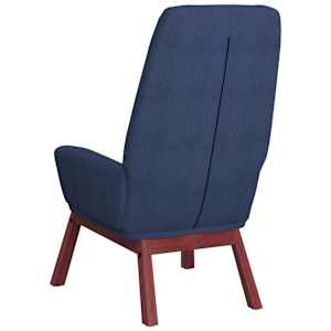Relaxační křeslo modré textil - obrázek 5