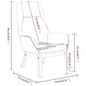 Relaxační křeslo modré textil - obrázek 8