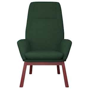 Relaxační křeslo tmavě zelené textil - obrázek 3