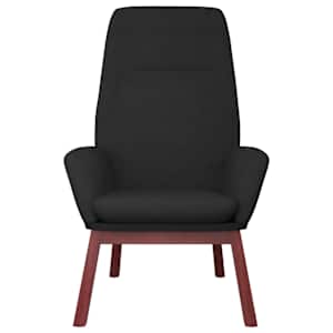 Relaxační židle černá textil - obrázek 3