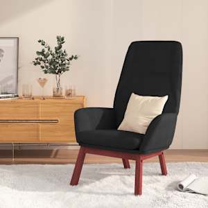 Relaxační židle černá textil - obrázek 1