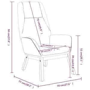 Relaxační židle taupe textil - obrázek 8