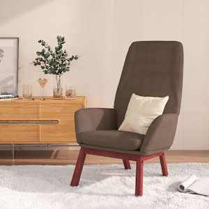 Relaxační židle taupe textil - obrázek 1
