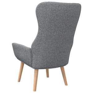 Relaxační křeslo světle šedé textil - obrázek 5
