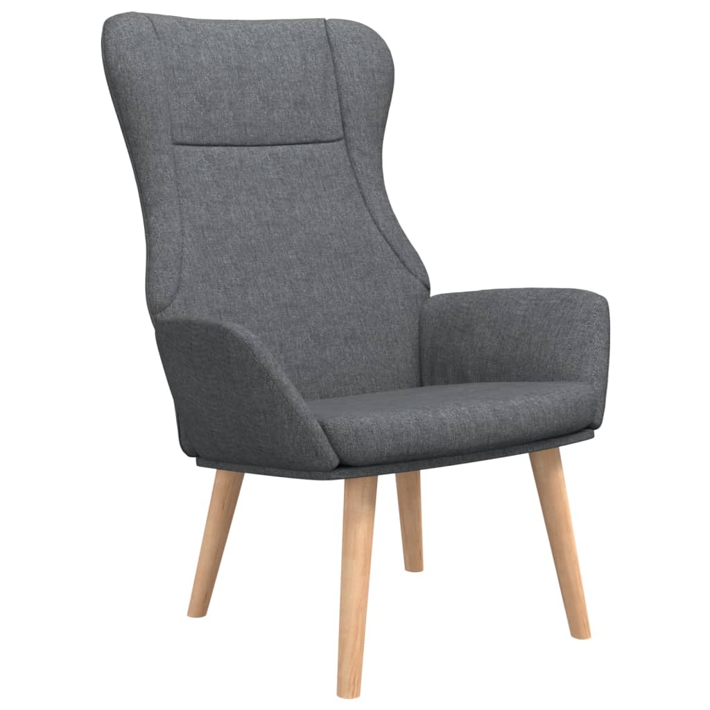 vidaXL Relaxační židle tmavě šedá textil