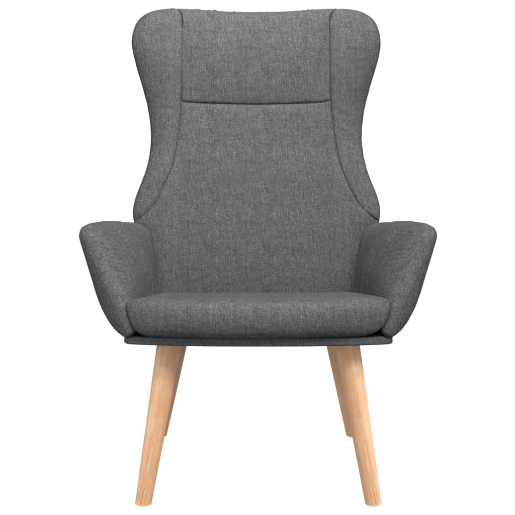 vidaXL Relaxstoel stof donkergrijs afbeelding