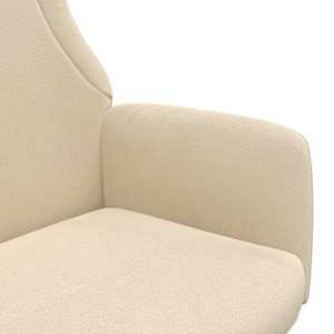 Relaxační židle krémová textil - obrázek 6