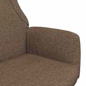Relaxační křeslo hnědé textil - obrázek 6