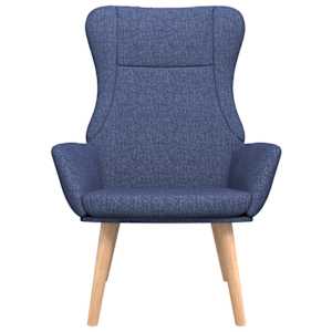 Relaxační křeslo modré textil - obrázek 3