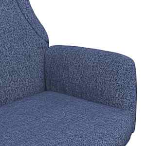 Relaxační křeslo modré textil - obrázek 6