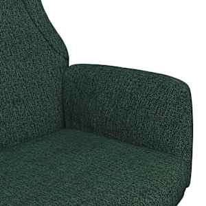 Relaxační křeslo tmavě zelené textil - obrázek 6