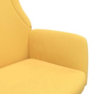Relaxační křeslo hořčicově žluté textil - obrázek 6
