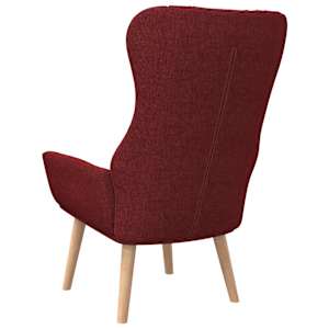 Relaxační křeslo vínové textil - obrázek 5