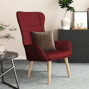 Relaxační křeslo vínové textil - obrázek 1