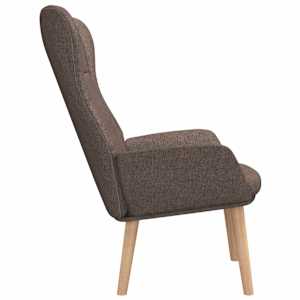 Relaxační židle taupe textil - obrázek 4