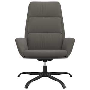 vidaXL Chaise de relaxation Gris fonc&eacute; Velours