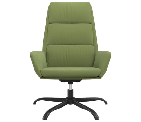 vidaXL Chaise de relaxation Vert clair Velours