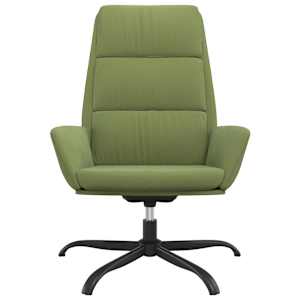 vidaXL Chaise de relaxation Vert clair Velours