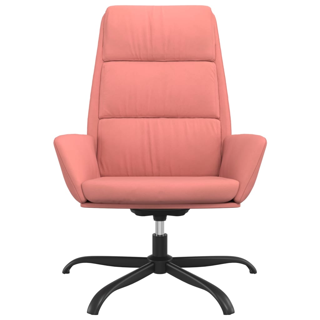 vidaXL Relaxstoel fluweel roze