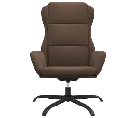 vidaXL Poilsio kėdė, rudos spalvos, dirbtinė versta oda