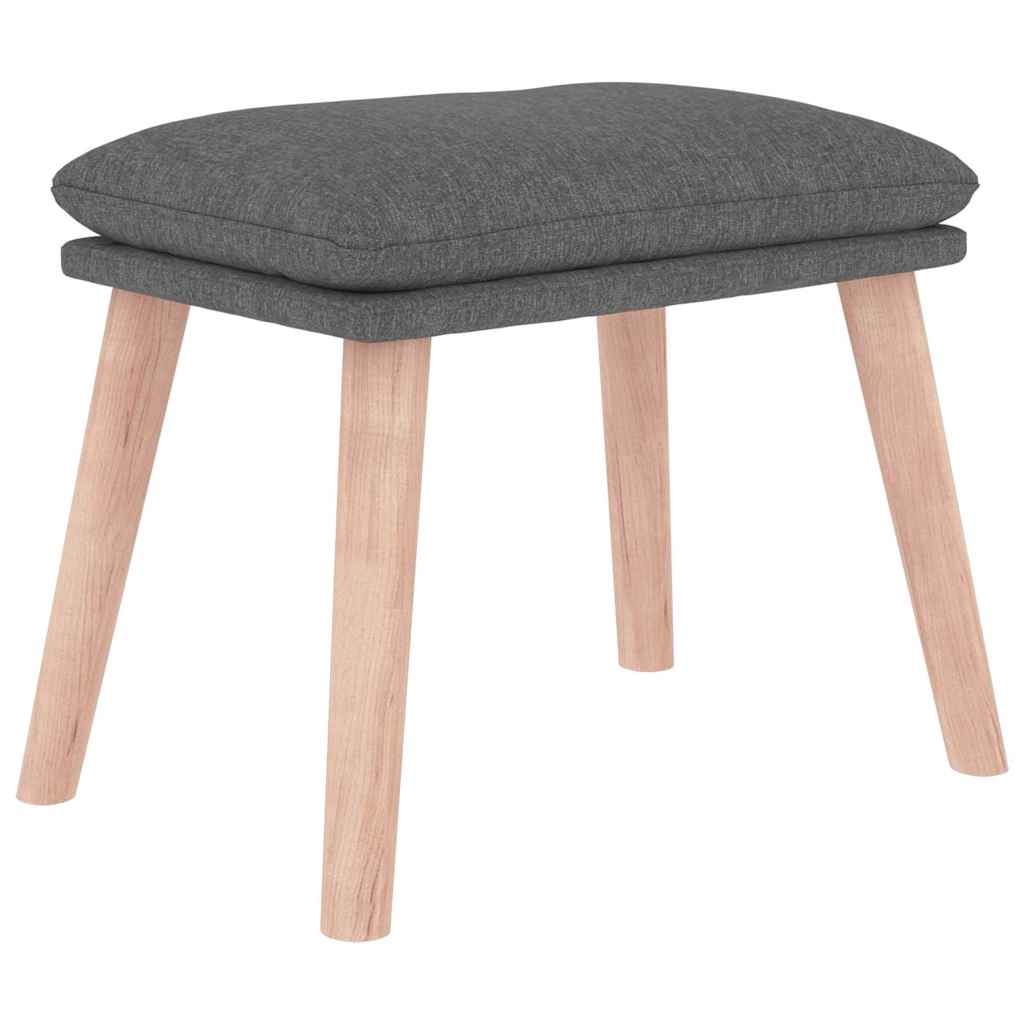 vidaXL Podnožka světle šedá 45 x 29,5 x 35 cm textil